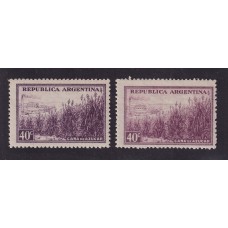 ARGENTINA 1935 GJ 810 ESTAMPILLAS SIN FILIGRANA 2 COLORES NUEVA CON GOMA MINT U$ 5,20